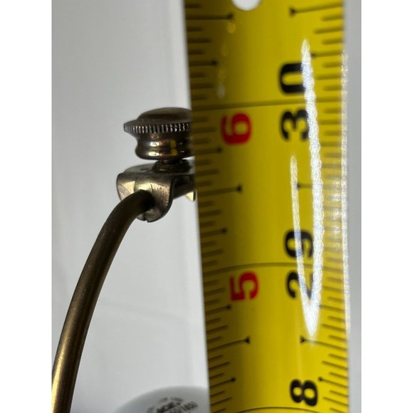 Vintage pair Brass Finish Stiffel Candlestick Table Lamps w shades 30" high - Picture 10 of 12